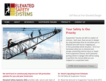 Tablet Screenshot of elevatedsafetysystems.com